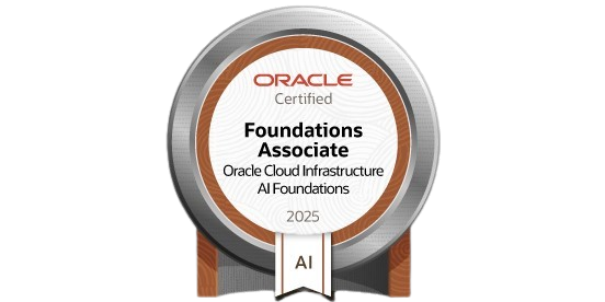 Oracle Certified Foundations Associate – AI 2025 (por Prof. Alex Souza)